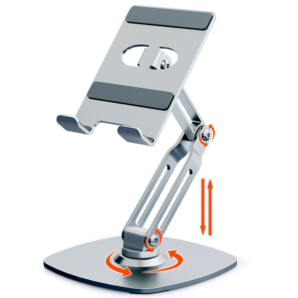 비티냐 360도 회전 태블릿 거치대 스탠드 휴대용 높이조절 접이식, 실버 24,800원