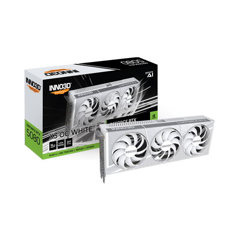 INNO3D 지포스 RTX 5080 D7 16GB X3 OC WHITE, RTX 5080 D7 16GB X3 OC WHITE 2,552,000원