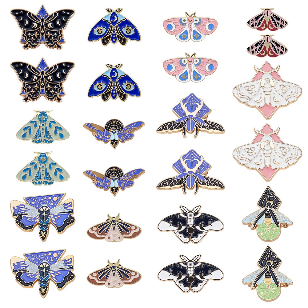 에나멜 곤충 브로치 12종 세트 다양한 디자인 1.4~3.05cm 24개 26,310원