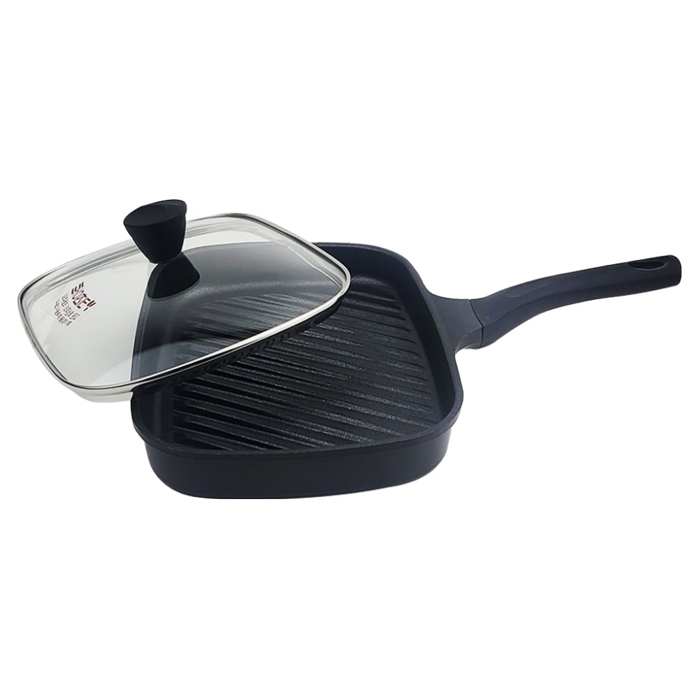 키친아트 인덕션 메탈 멀티 사각그릴팬 + 유리 커버 세트 27,900원