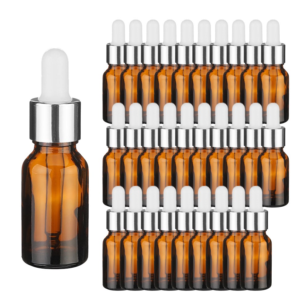 향수용기 실버 뚜껑 스포이드 브라운 공병 10ml 30개, 30개 11,800원