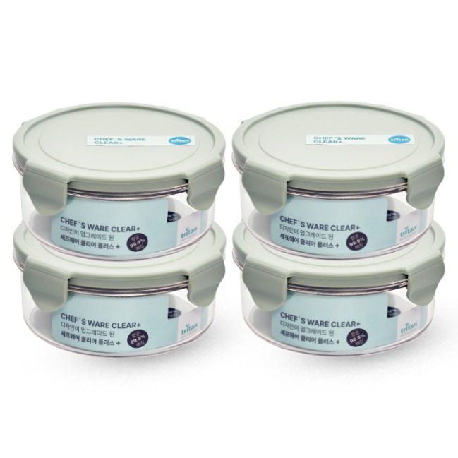 셰프웨어 클리어플러스 트라이탄밀폐용기 원형 12,580원