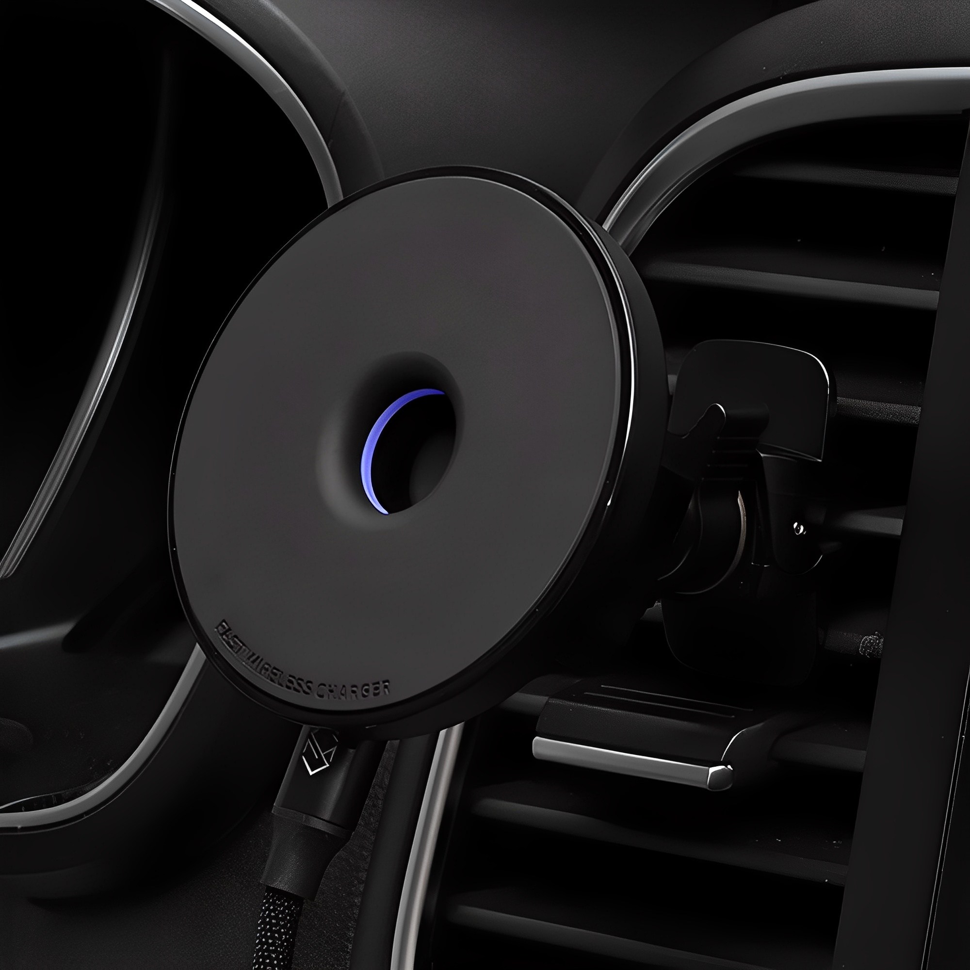 신지모루 맥세이프 자력 탈부착 차량 거치 M 도넛 무선충전기, 블랙, SMA_CARM_DNUT 29,900원