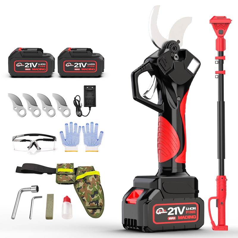 YUON 독일 고급형 대용량 충전식 브러시리스 전동전지 가위 휴대용 21V 풀세트+2.5m 연장장대+전용가방 톡톡365 249,000원