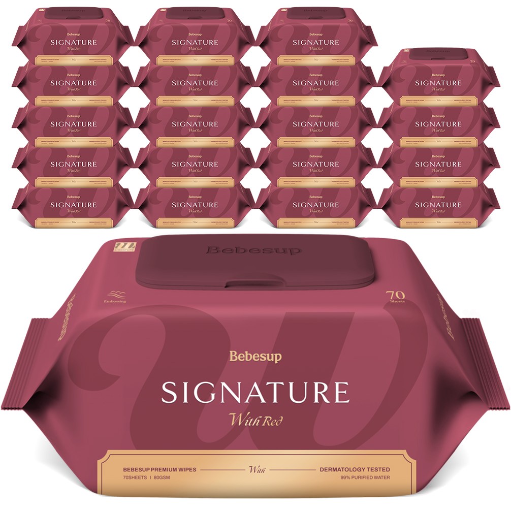 베베숲 시그니처 위드레드 영유아물티슈 캡형 32,510원