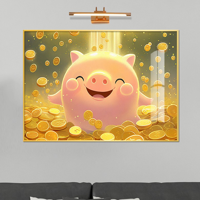 보고아트 돈 들어오는 황금코인 해바라기 복돼지 풍수 현관 거실 액자 그림 67,900원