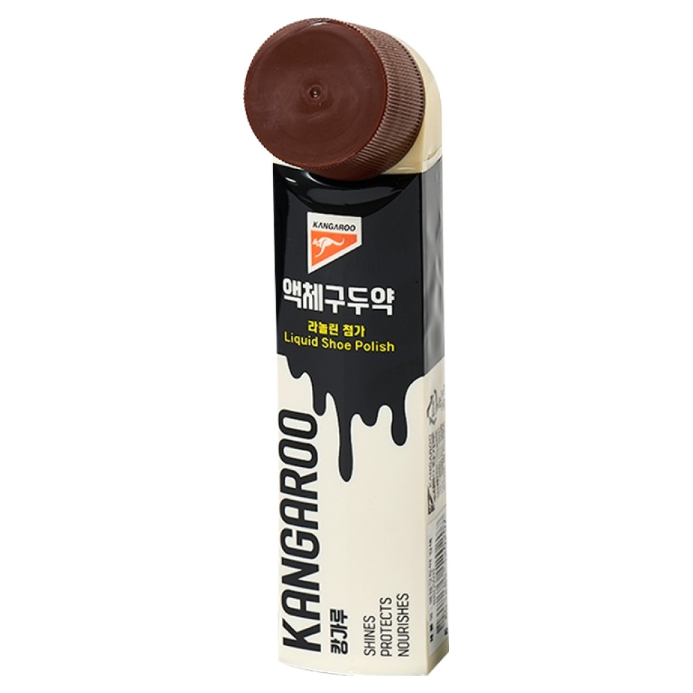 캉가루 편리한 고광택 액체 구두약 갈색구두용 70ml 4,000원