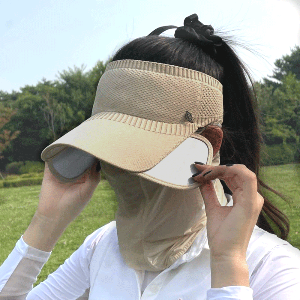 스타니 여성 골프 모자 여름 챙넓은 썬캡 썬바이저 니트 와이드 UV차단 스포츠 테니스, 진베이지, 1개 16,700원