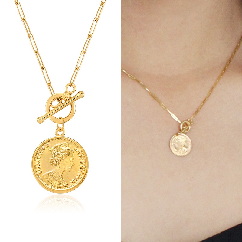 [니지쥬얼리] 전체 14K 골드 엘리자베스 토글 체인 목걸이 1,236,000원