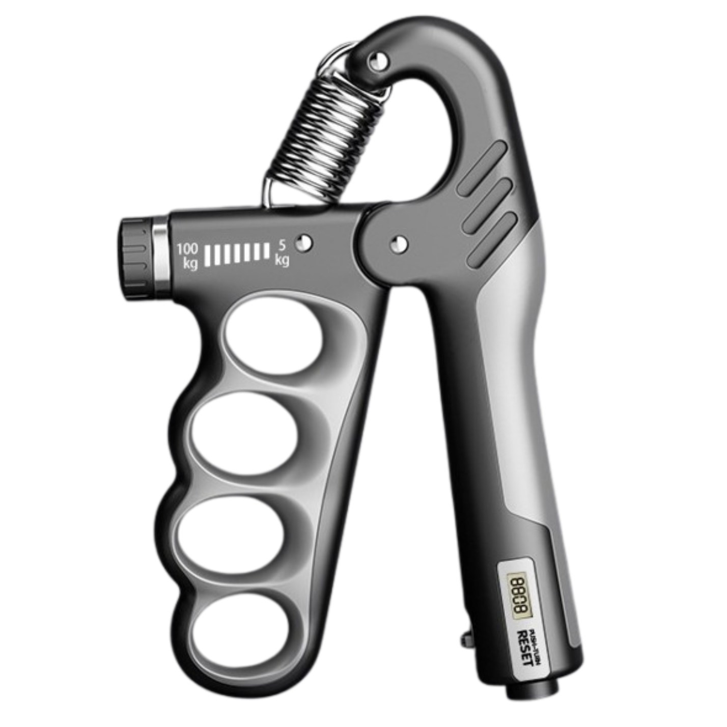 강도조절 전자식 카운터 핸드그립 손 악력기 5kg 100kg, 1개, 그레이 22,700원