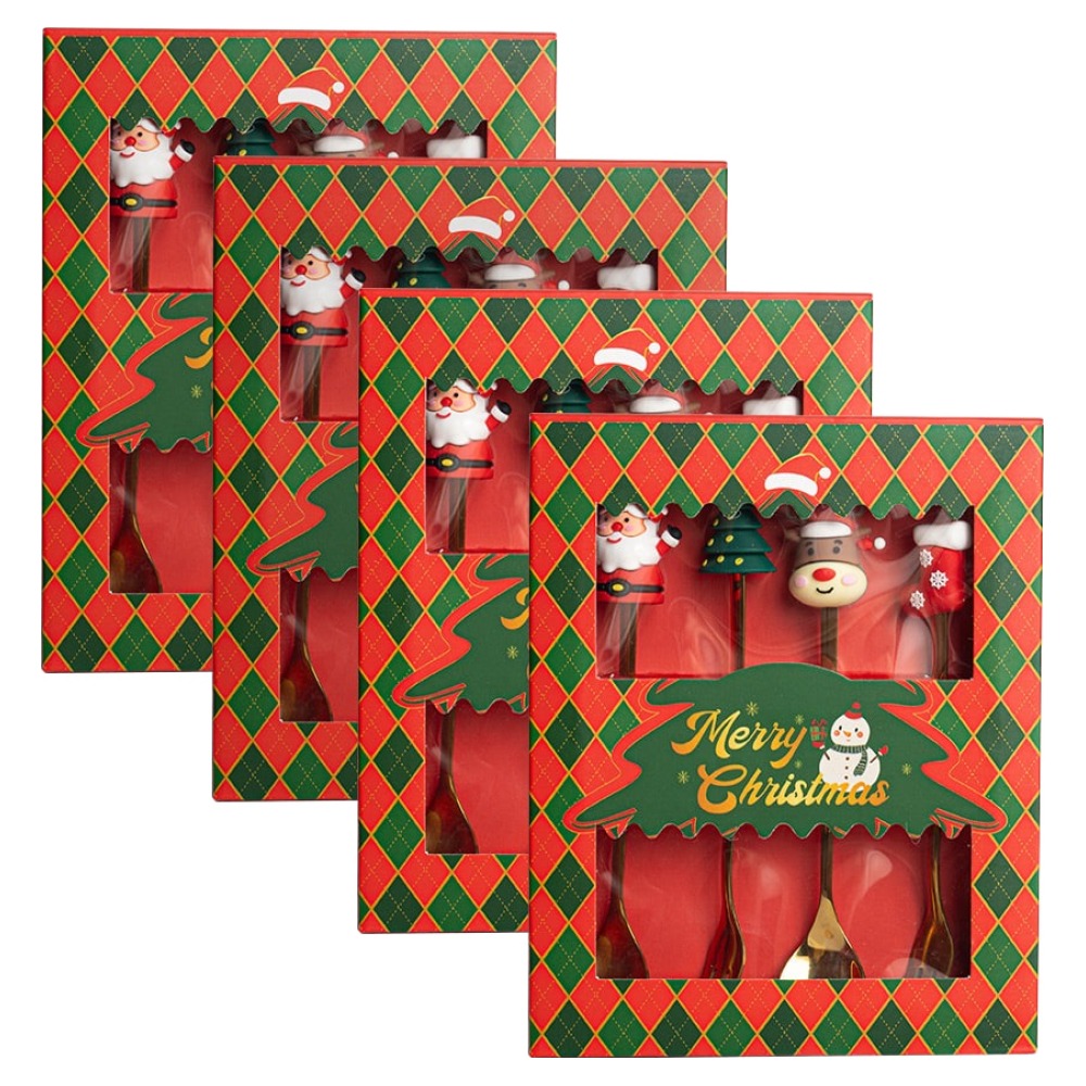 코지테이블 골드 크리스마스 루돌프 타고 온 산타 커트러리 세트 35,600원