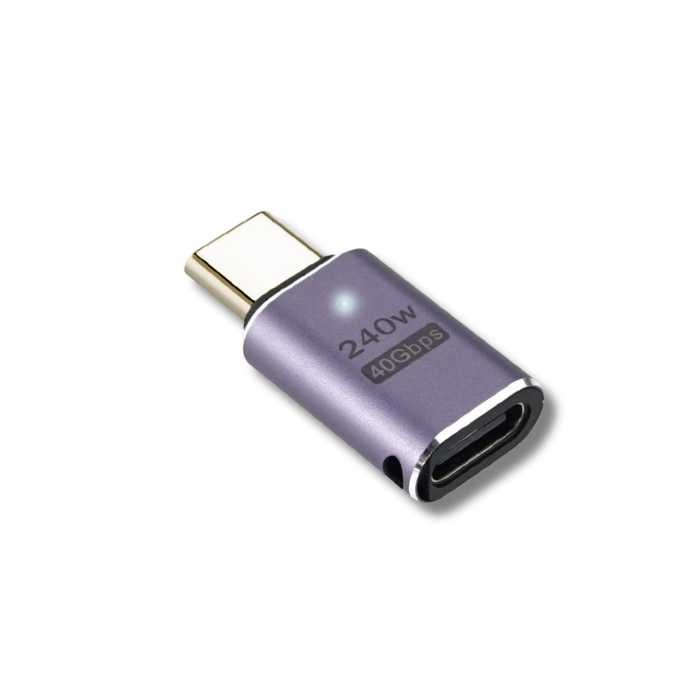 YTEK USB4 Gen3x2 C타입 240W 40Gbps 8K OTG 일자 연장 M/F 젠더 6,200원