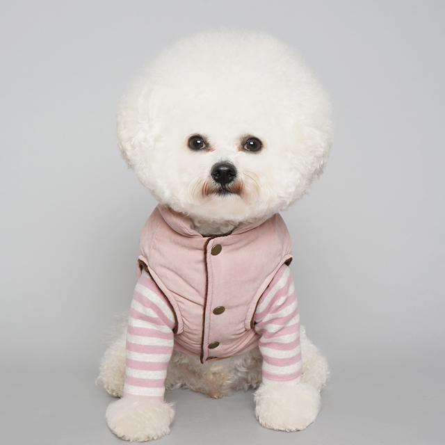 바이담수미 강아지 겨울 솜솜 패딩, 핑크, 1개 31,900원