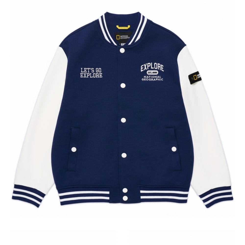 [국내매장판] 내셔널지오그래픽 키즈 바람막이 자켓 저지 베이스볼 점퍼 네이비 223,000원