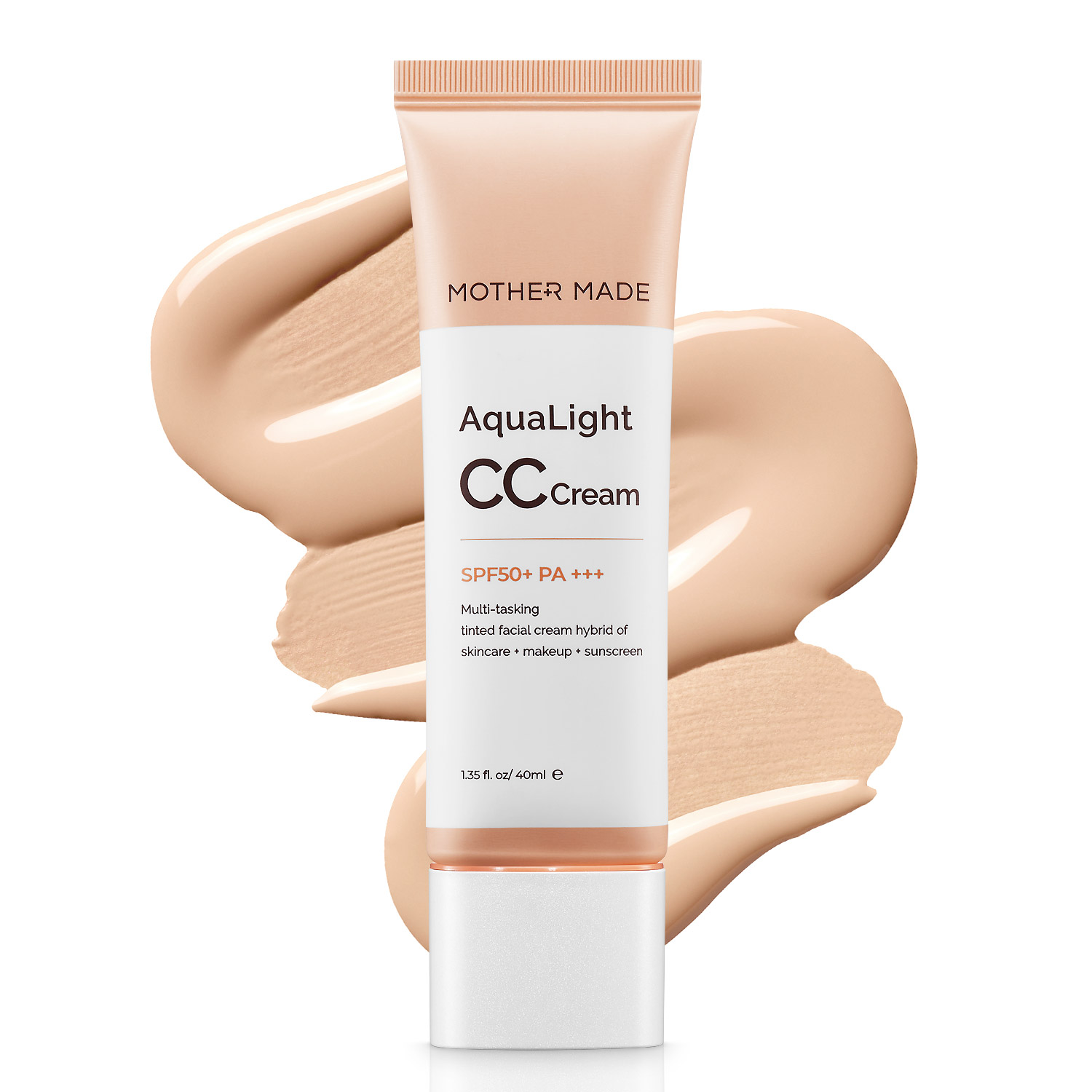 마더메이드 아쿠아라이트 CC크림 SPF50+ PA+++ 뉴트럴 베이지 (21-23호), 차외선차단 메이크업베이스 프라이머 톤업 커버 톤보정 선크림, 뉴트럴 베이지 (21호~23호), 1개, 40ml 27,830원