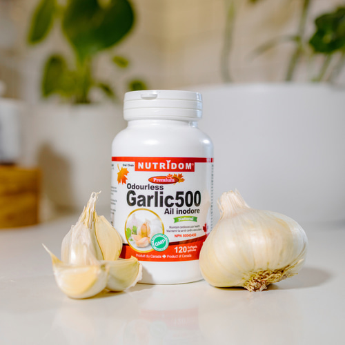 뉴트리돔 무향 갈릭 Garlic  500 120소프트젤 100배농축 마늘 영양제 캐나다직구 36,900원