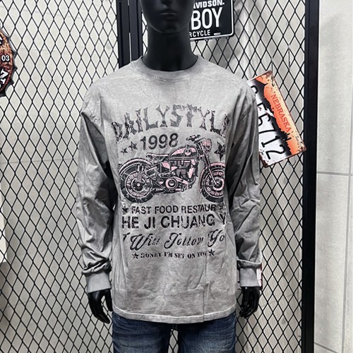 기사미닷컴 빈티지 라이더스타일 긴팔티 존재감있는 긴팔티 여행긴팔티 CB00428 빈티지블랙 37,600원