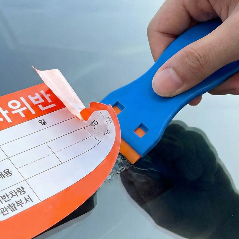 레인보우캣 스티커제거 인덕션 플라스틱 스크래퍼 본품 2개 칼날 100개 6,900원