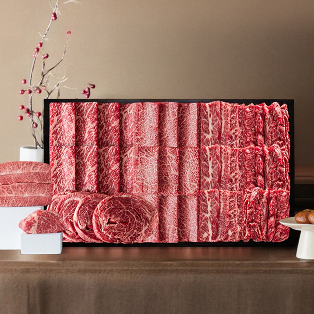 마장동 1++한우 모둠 세트 소고기 600g,800g, 800g, 1개 99,000원