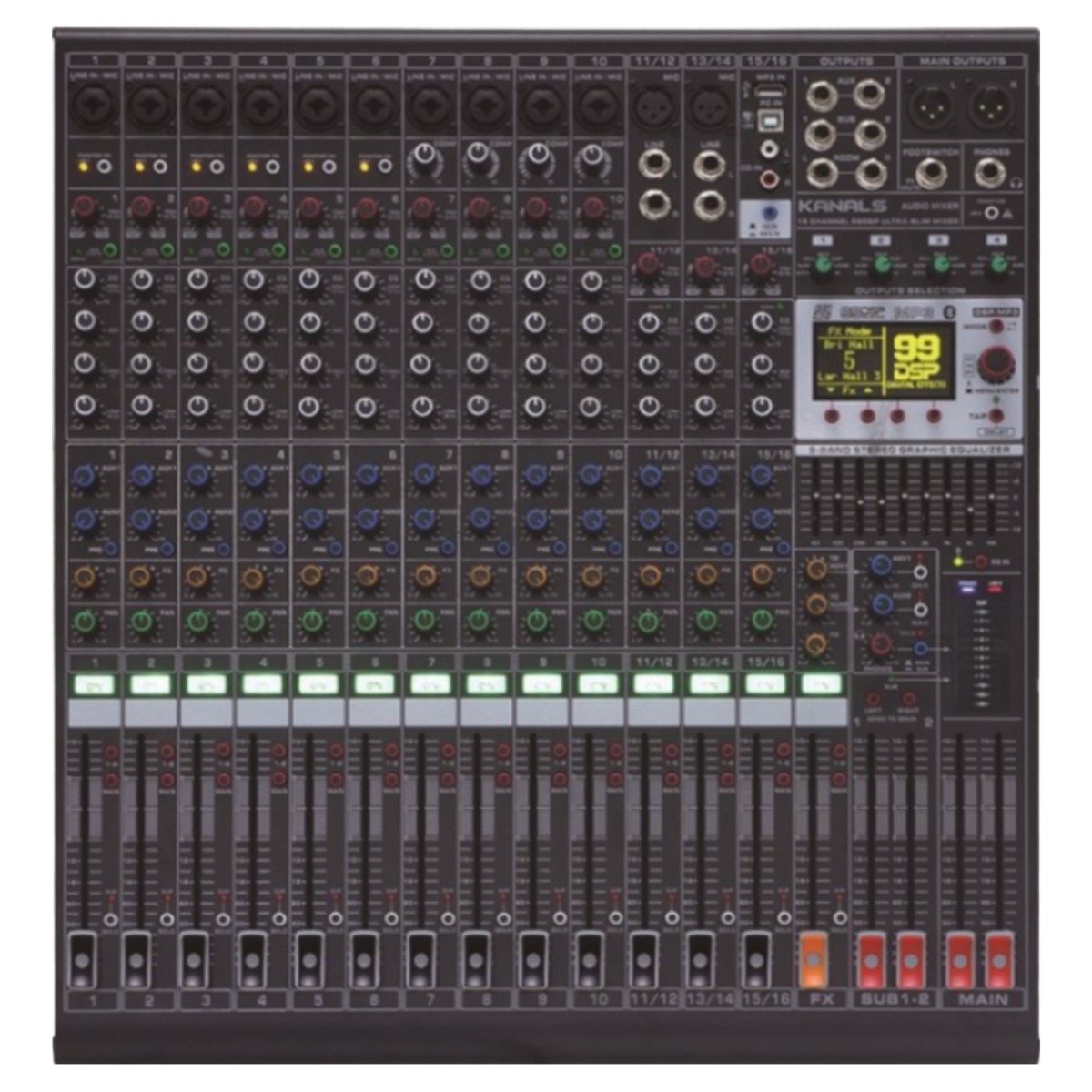 카날스 BKG-160 16채널 블루투스 USB 오디오 믹서 행사용 공연용 DJ용 1,597,400원