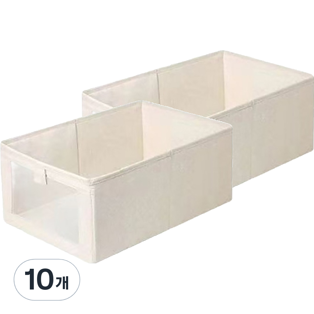 별숲 린넨 투명창 패브릭 폴딩 수납함 81,250원