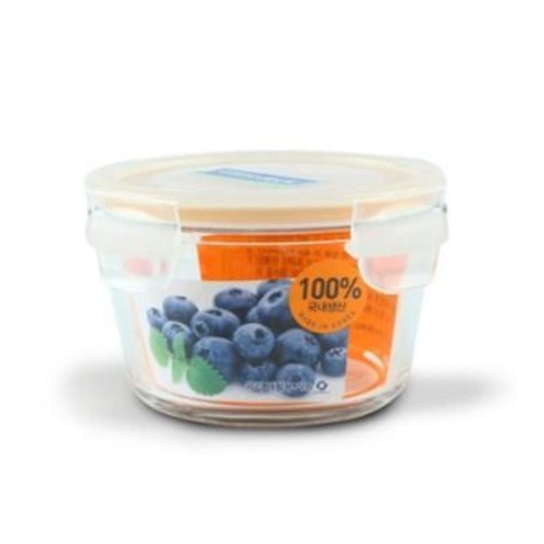 글라스락 강화 내열유리 밀폐용기 반찬통 이유식 전자렌지 용기 원형5호 165ml 3,140원