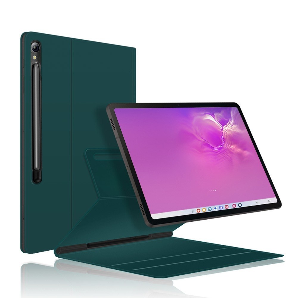 VISBYH 비스비 갤럭시탭S6 10.5 폴리오 마그네틱 케이스 S펜 보호커버 T860 T865, 미드나잇 그린 35,700원