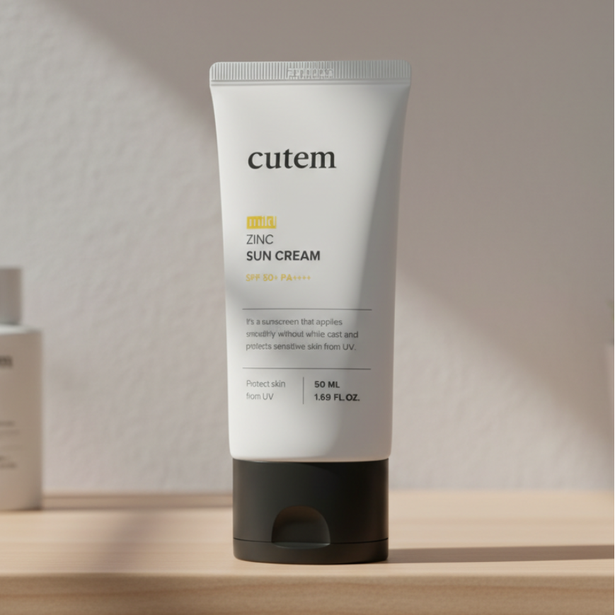 큐템 마일드 징크 선크림 50+ PA++++ 무기자차 징크옥사이드 28,500원
