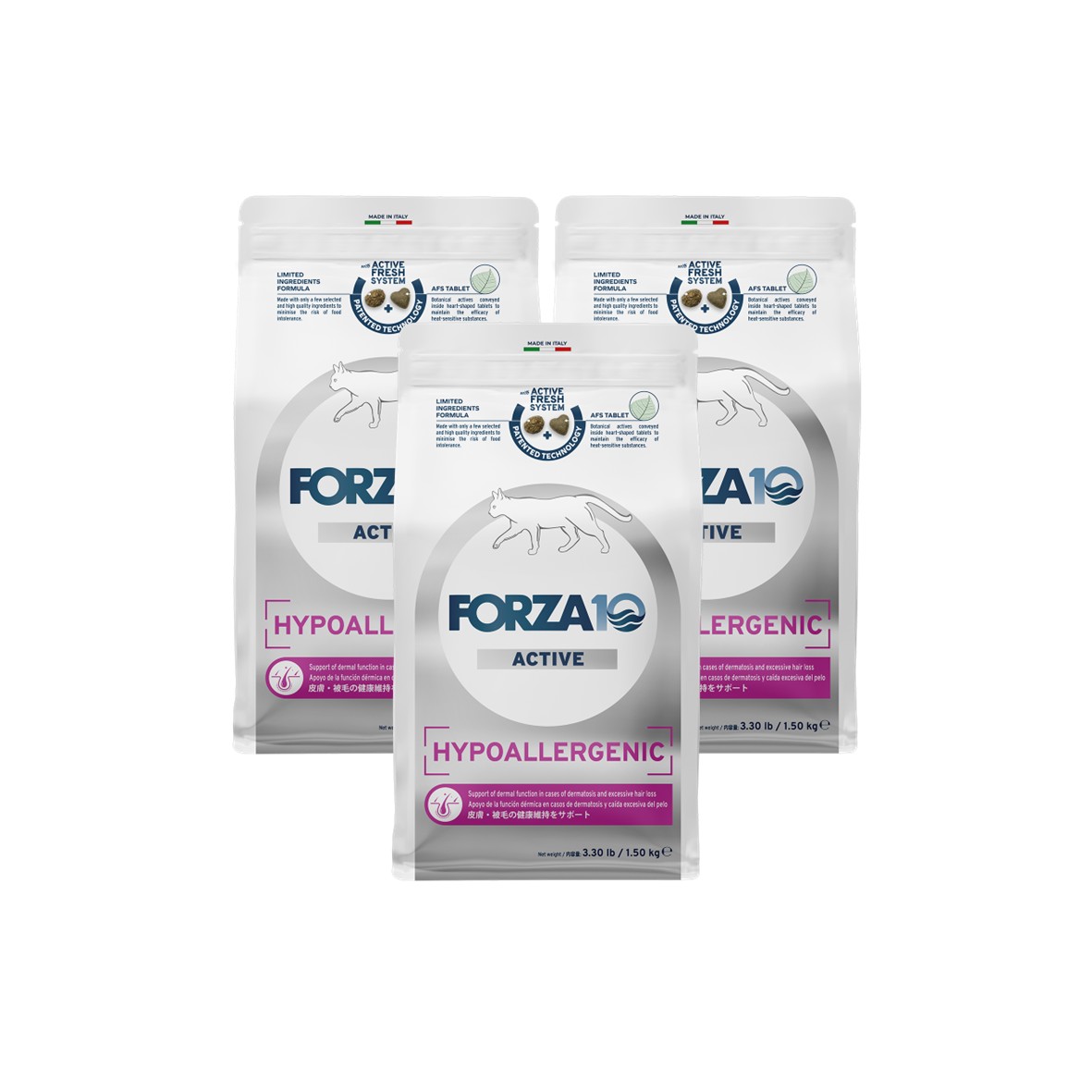 포르자10 캣 하이포알러제닉, 3개, 1.5kg, 피부/피모+알러지 91,800원