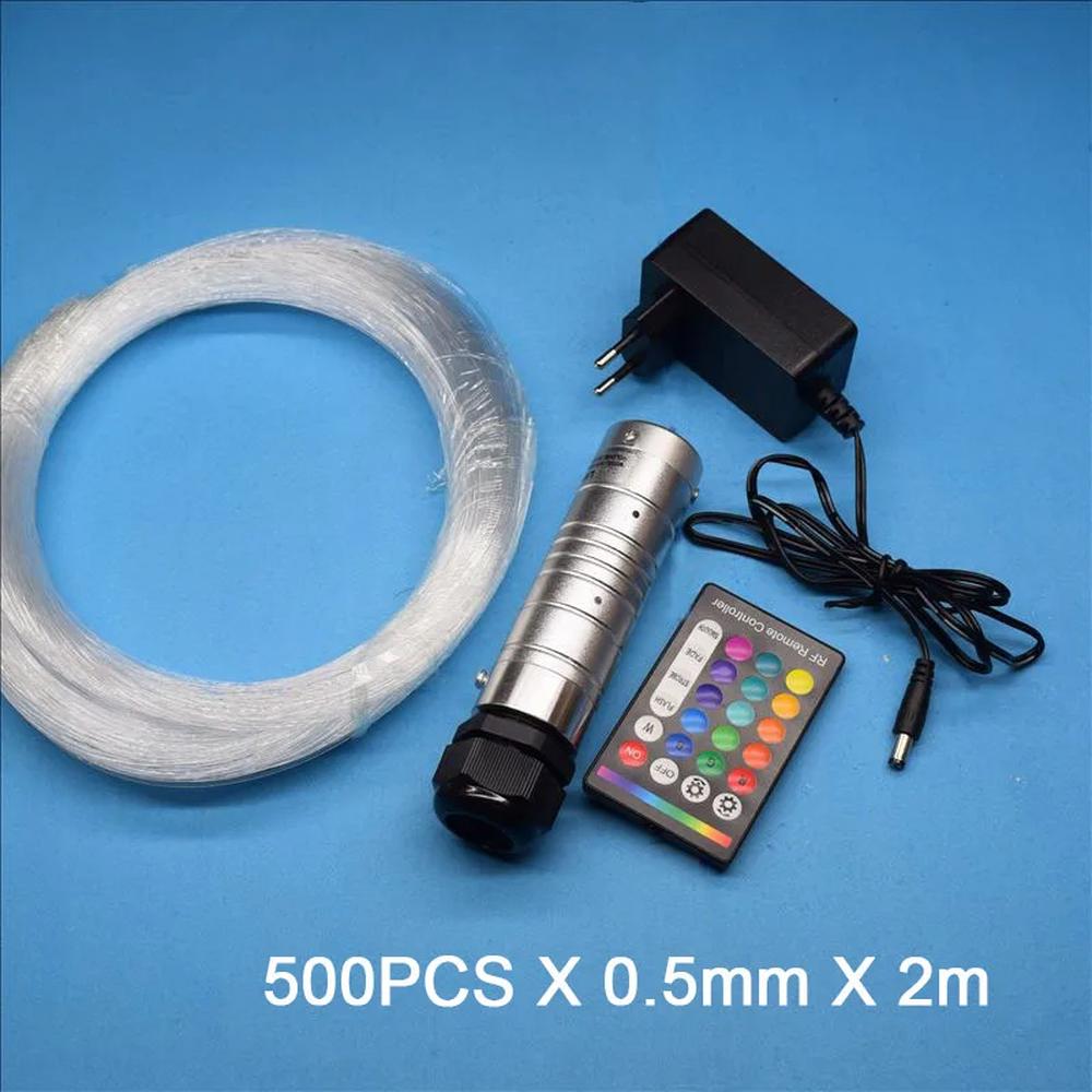 자동차 및 가정용 별 빛나는 하늘 효과 천장용 PMMA 광섬유 케이블 키트, 조명 엔진, DC12V 6W RGBW 앱 제 56,250원