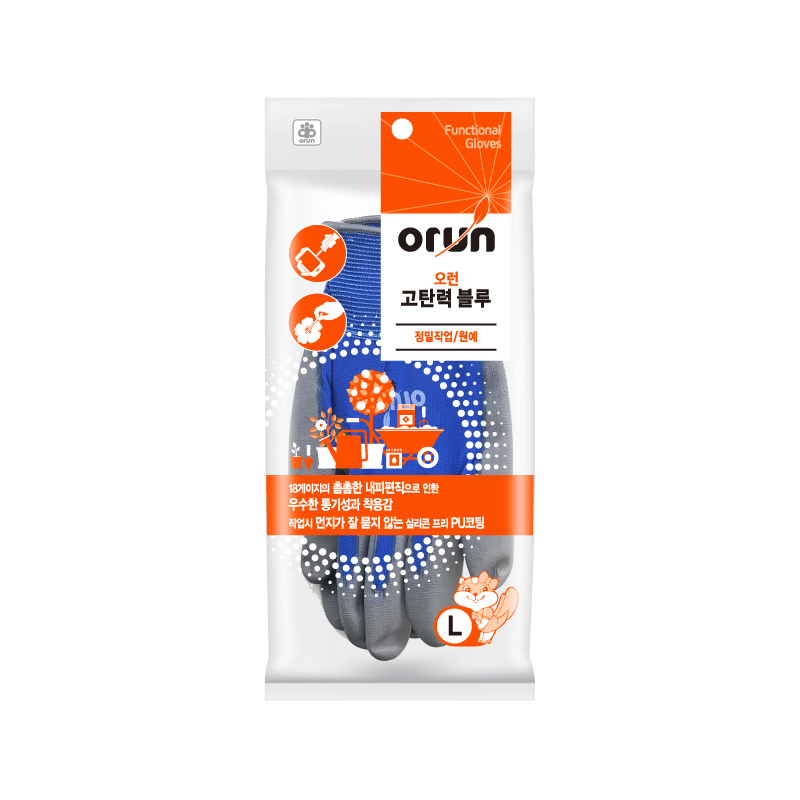 오런 고탄력 블루 코팅작업장갑 L 26,500원