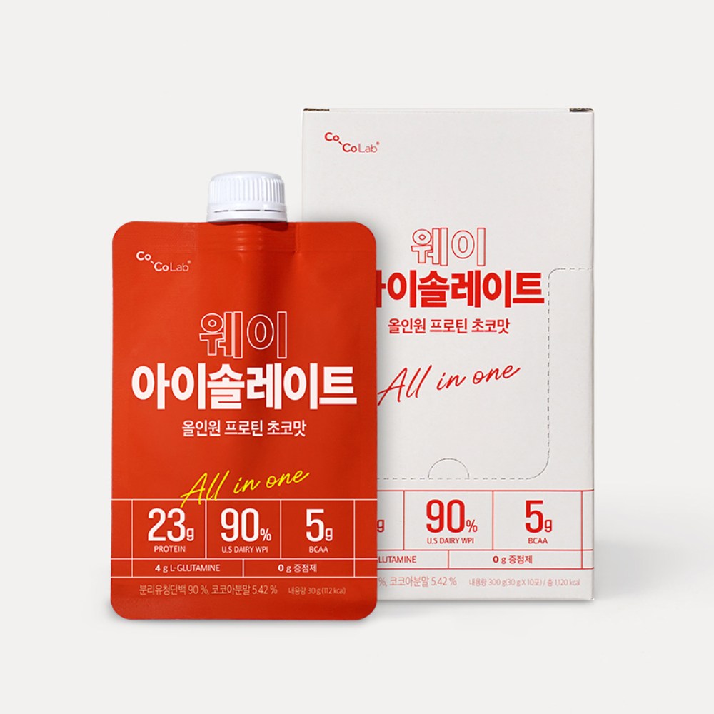 코코랩 WPI 웨이아이솔레이트 초코맛 30g, 30g, 10개 26,730원