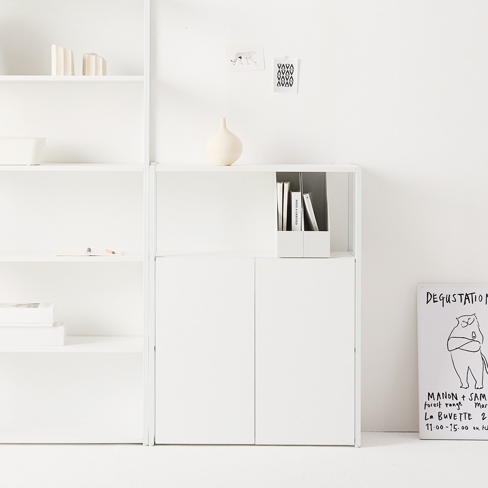 두로 800폭 3단 책장 수납형 149,000원