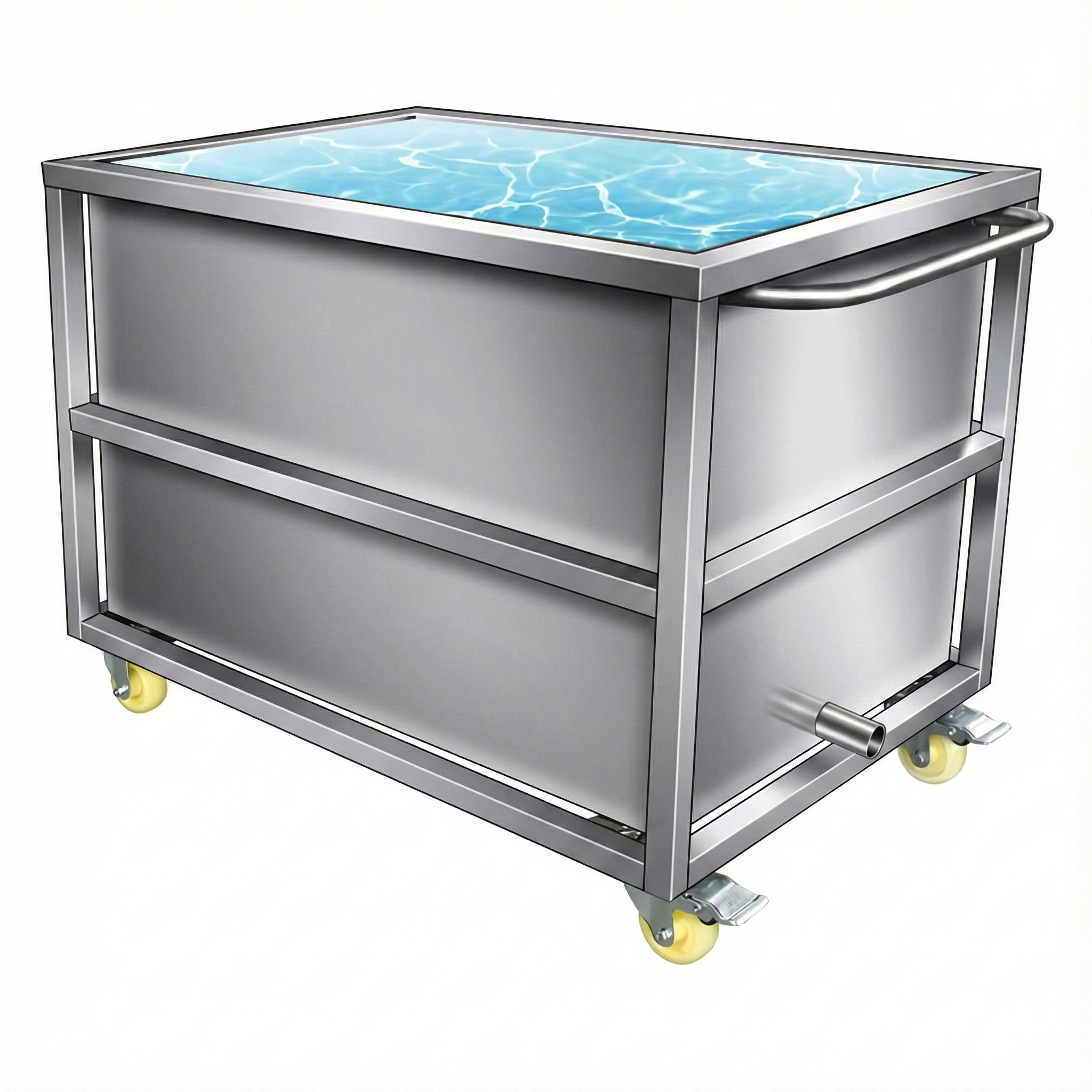 캐리탱크 튼튼한 이동식 스테인리스 물탱크 수조 저장고 물 사각, 1개 416,660원