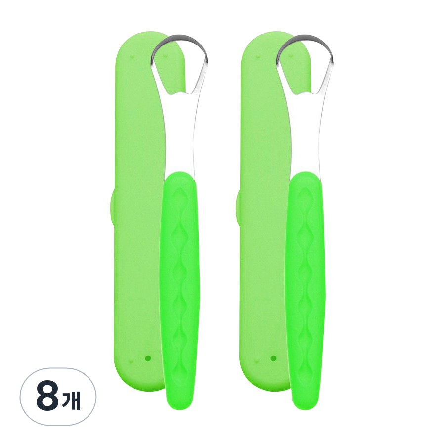 비즈온 성인용 혀 설태 제거 클리너 그린, 25.5g, 8개 33,000원