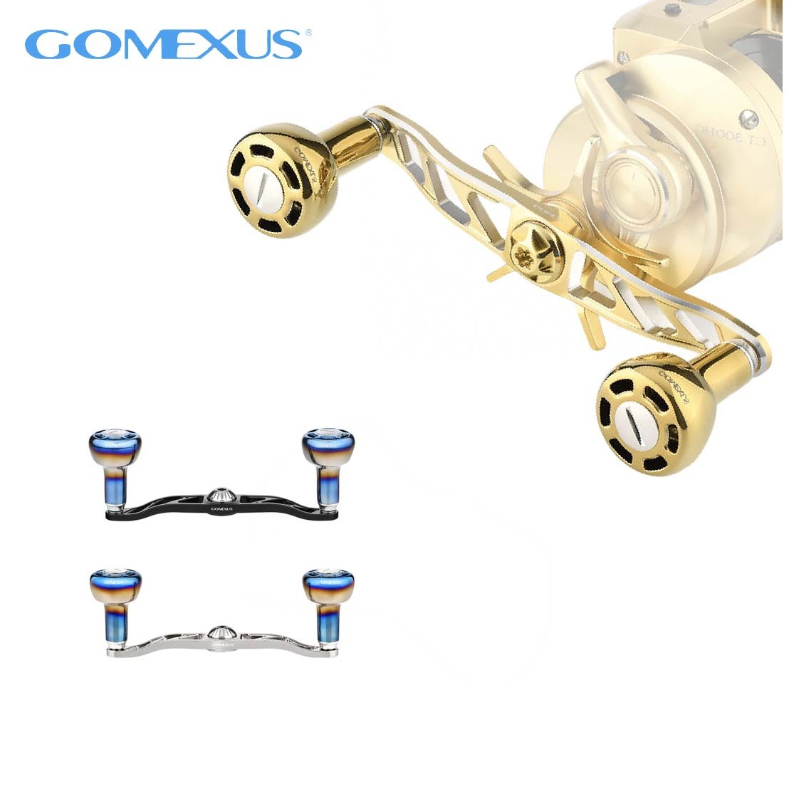 고멕서스 티타늄 갤럭시 에디션 핸들 120mm BDH-TA30 베이트릴 더블핸들, 실버오로라 99,900원