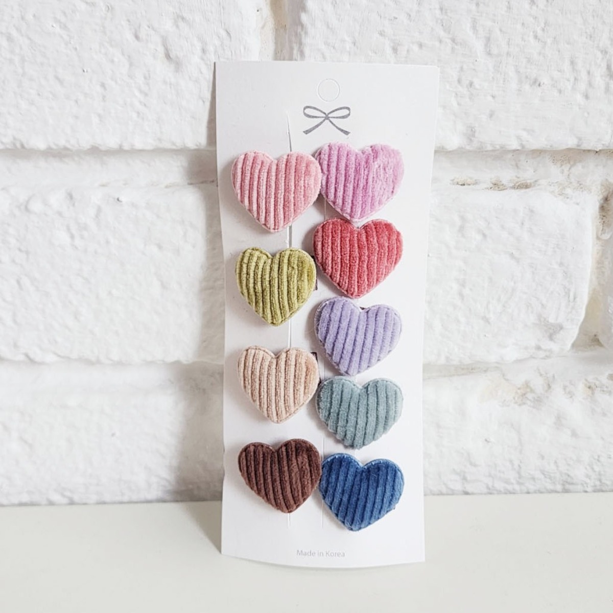 쭌쥬니네 하트미니미니 집게핀 9p 세트 국내제작 8,100원