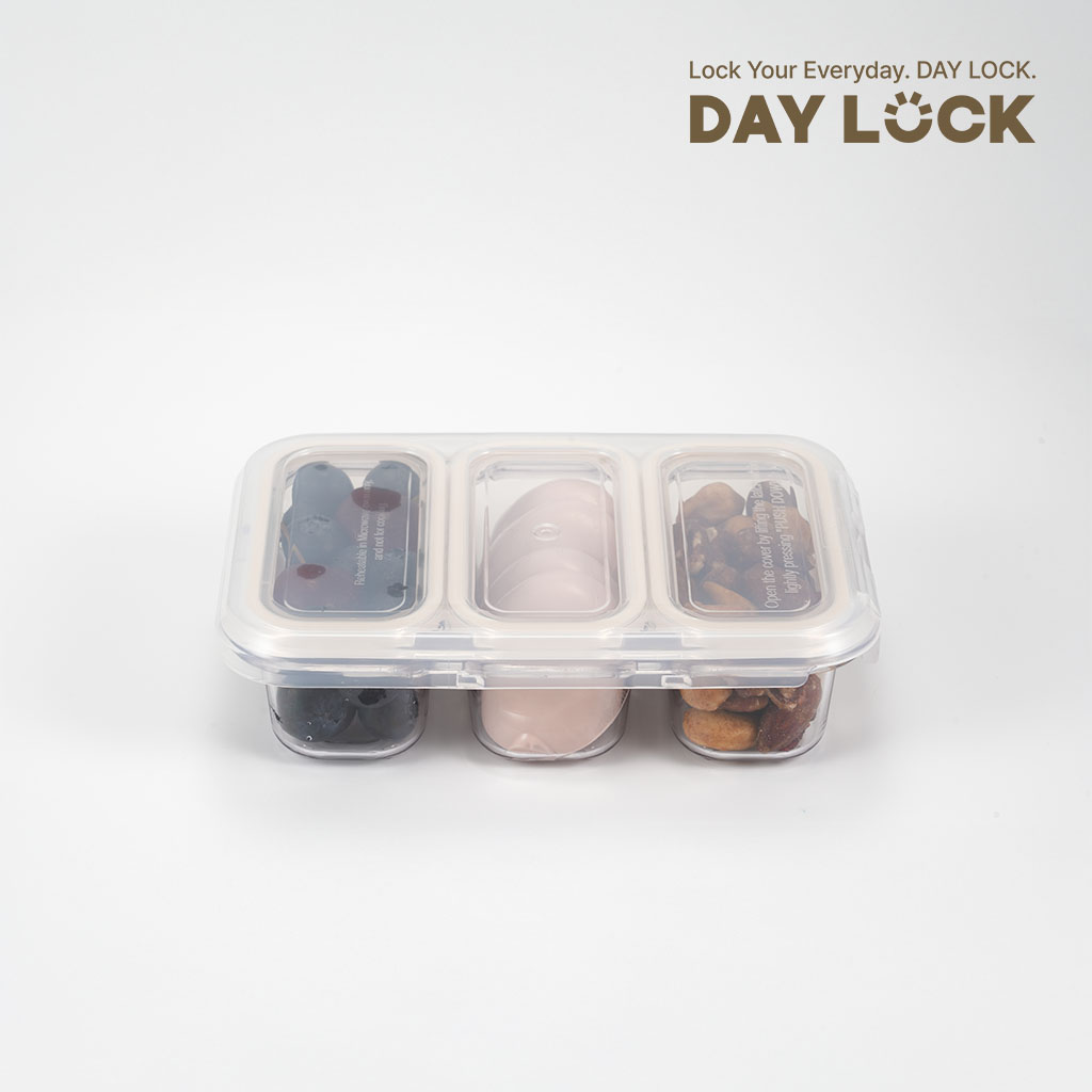 데이락 3칸 칸막이 반찬통 에코젠 원터치 밀폐용기 1호 반찬통 7,200원
