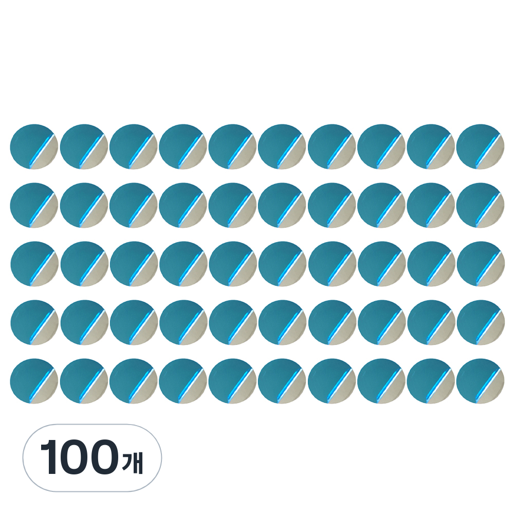 코히모 원형 문구자석 스티커 붙이는 얇은철판 30mm 4W159, 단일 색상, 100개 9,800원