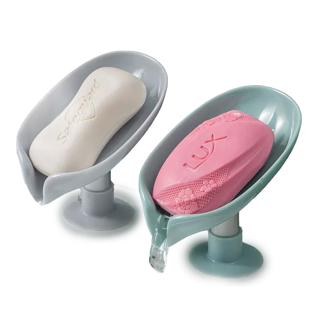 리빙맘 1+1 흡착 무타공 물빠짐 비누받침대 욕실용 분리세척, 1세트, 그레이 1개 + 민트 1개 7,500원