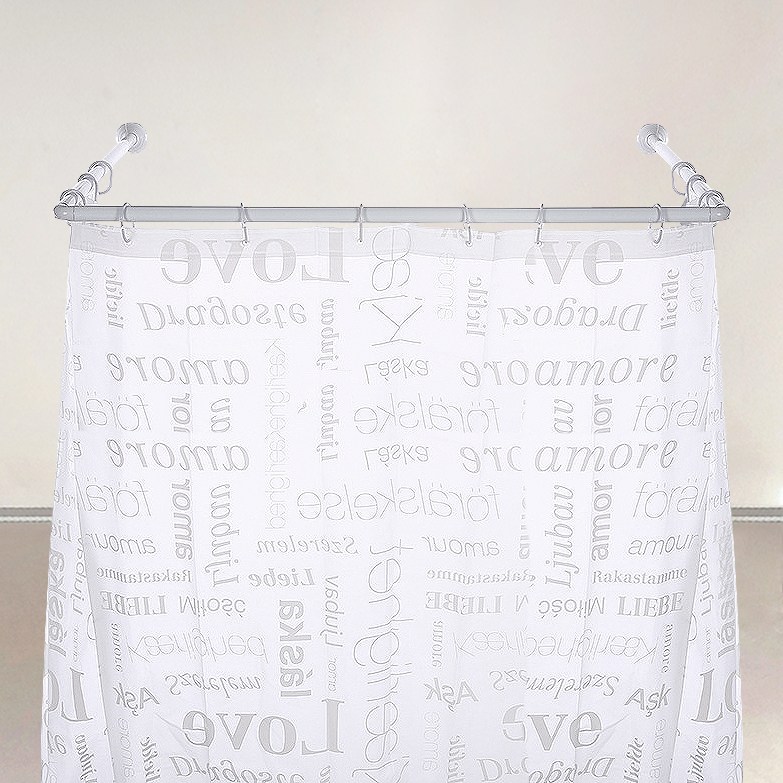 욕실 코너형 샤워 가림막 가리개 커튼봉 압축봉 (U형) 19,900원