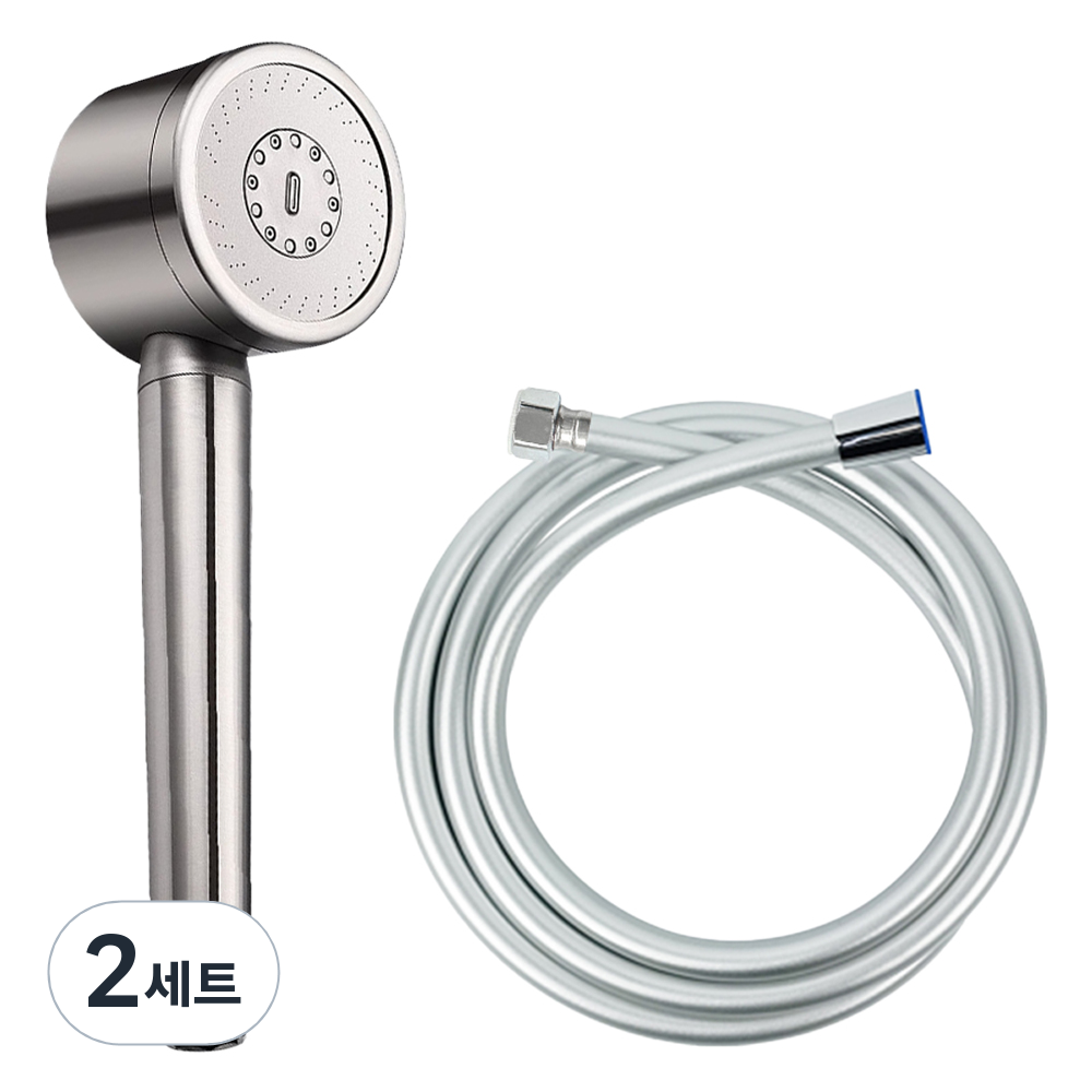 월드크린 울트라 3단 고압 올스텐 샤워기헤드 +물때방지 샤워호스 PVC 실버 2m 45,300원
