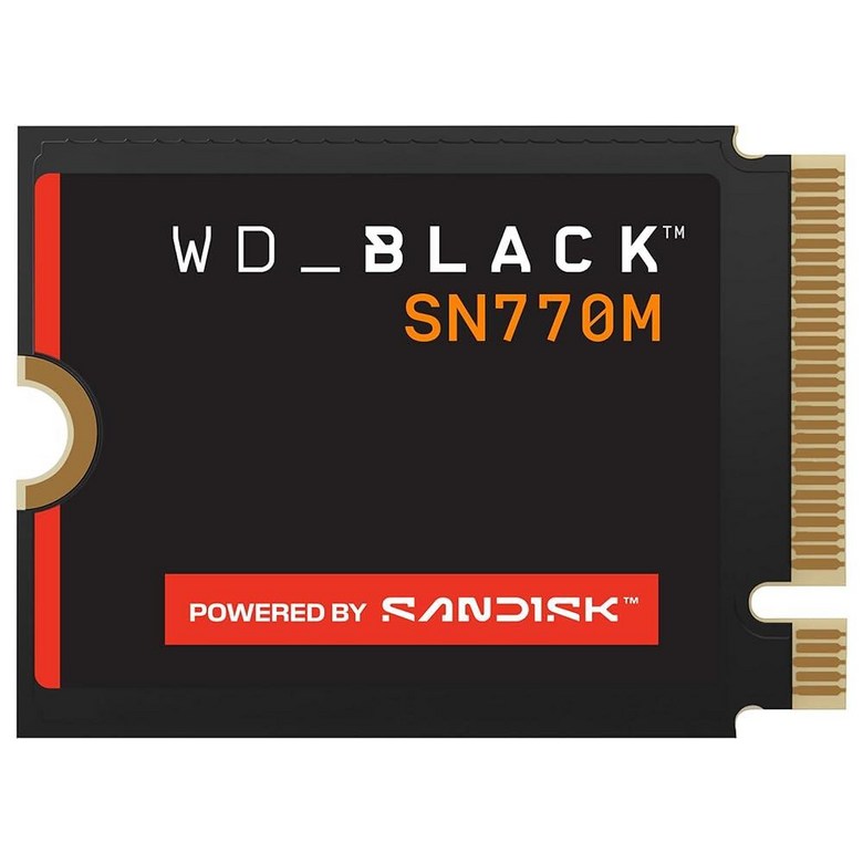 WD_Black SN770M 2TB M.2 2230 NVMeSSD - PCIe Gen 4.0, 최대 속도 5150MB/s, 휴대용 게임 장치 및 호환 노트북용, TLC 3D 낸 976,500원