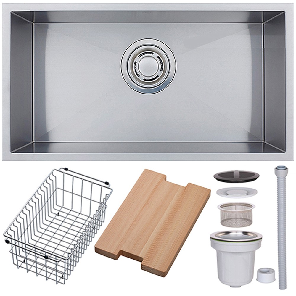 백조싱크 SQSR950 사각 싱크볼 세트 주방 씽크볼 교체, 1개 560,000원