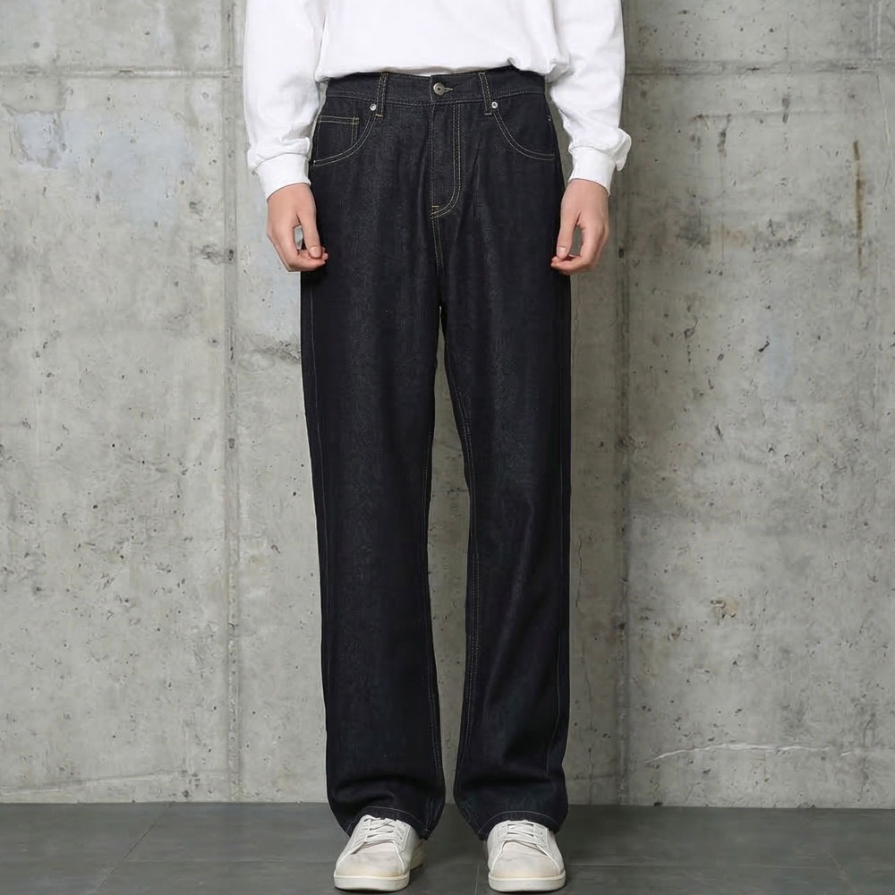 남자 청바지 세미와이드 논페이드 2컬러 생지데님 29,800원