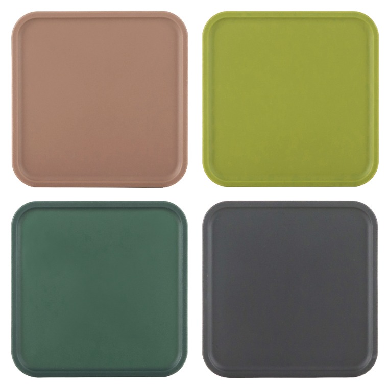 플라이토 실리콘 네모 컵받침 B형 4종 세트 6,000원