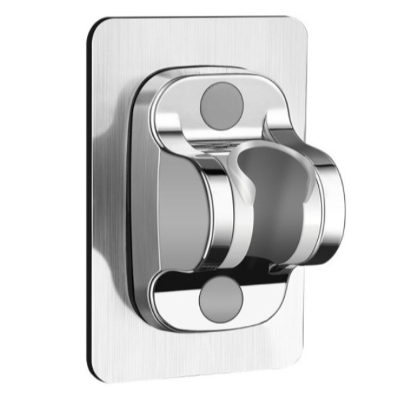 쥬커머스 무타공 강력접착 샤워기 거치대, 실버 4,500원