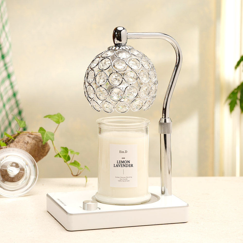 캔들백화점 비주 캔들워머 + 워머전용 소이캔들 370g 세트, 레몬라벤더, 실버(화이트) 48,770원