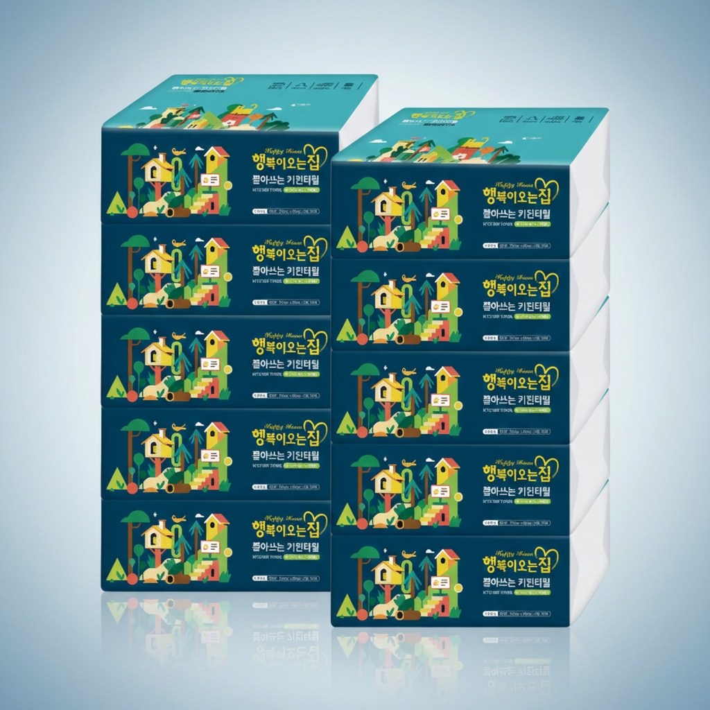 행복이오는집 뽑아쓰는 키친타올 3겹 100매 10개 팝업 키친타월 27,160원