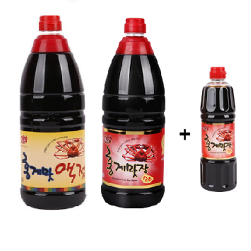 홍일식품 홍게액젓1.8L+홍게맛장1.8L 구입시 500ml 증정, 2개, 1.8L 39,200원